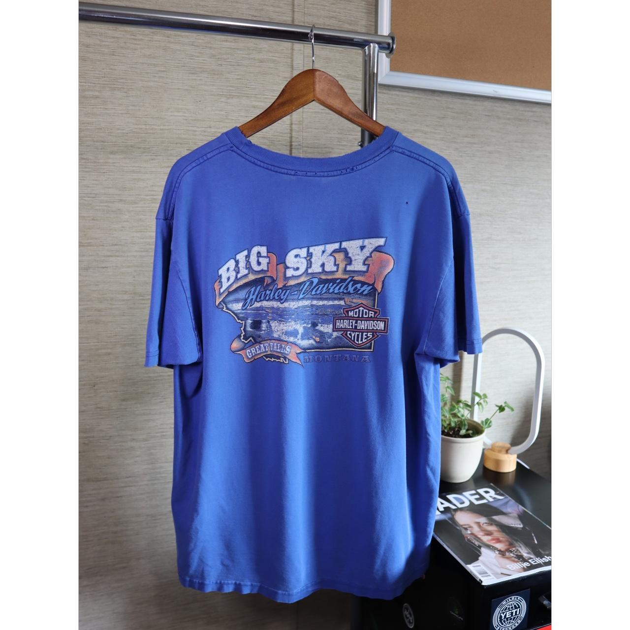 90s Harley Davidson Big Sky T-Shirt Size -... - Depop