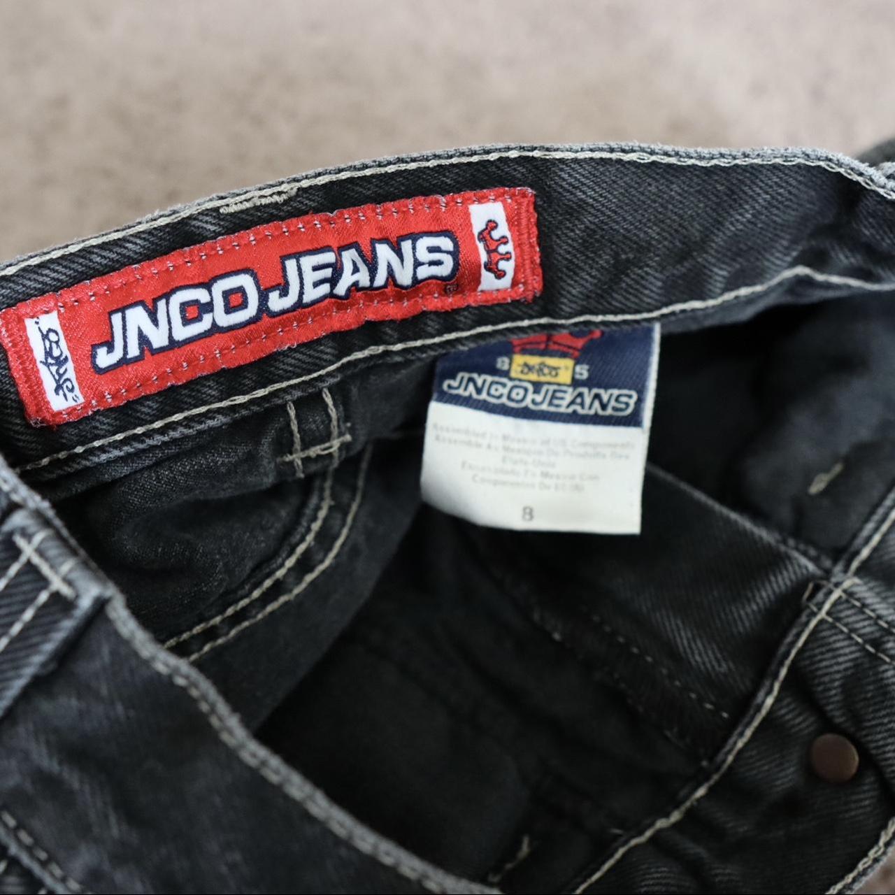90’s Kids JNCO Jean Shorts Size - 8 Measurements... - Depop