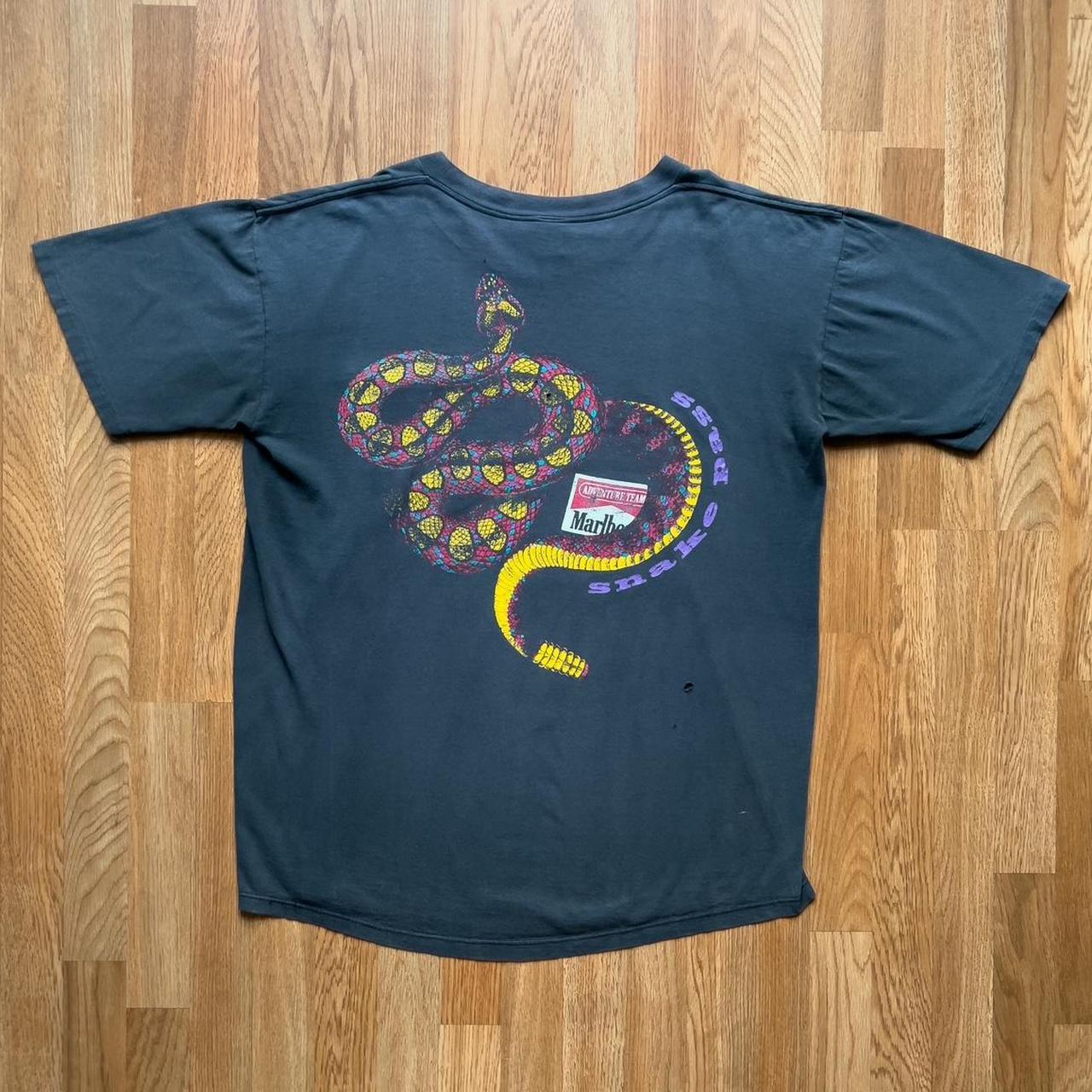 90s Marlboro Adventure Team Snake Pass T-Shirt Size | Depop