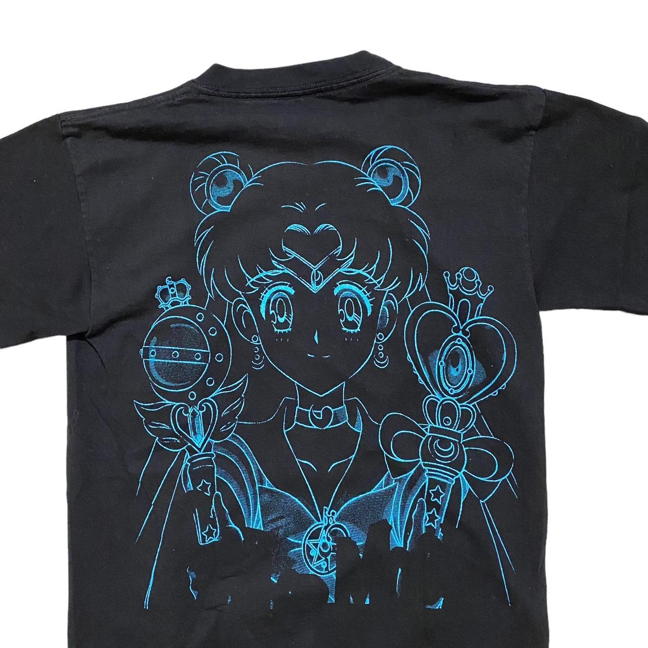 Sailor Moon Large Face Print T-Shirt -Small, | Depop