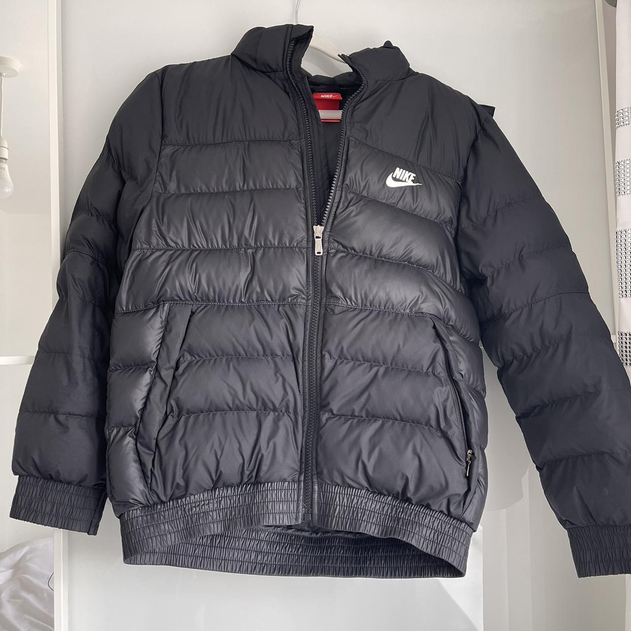 mens grey nike puffer coat