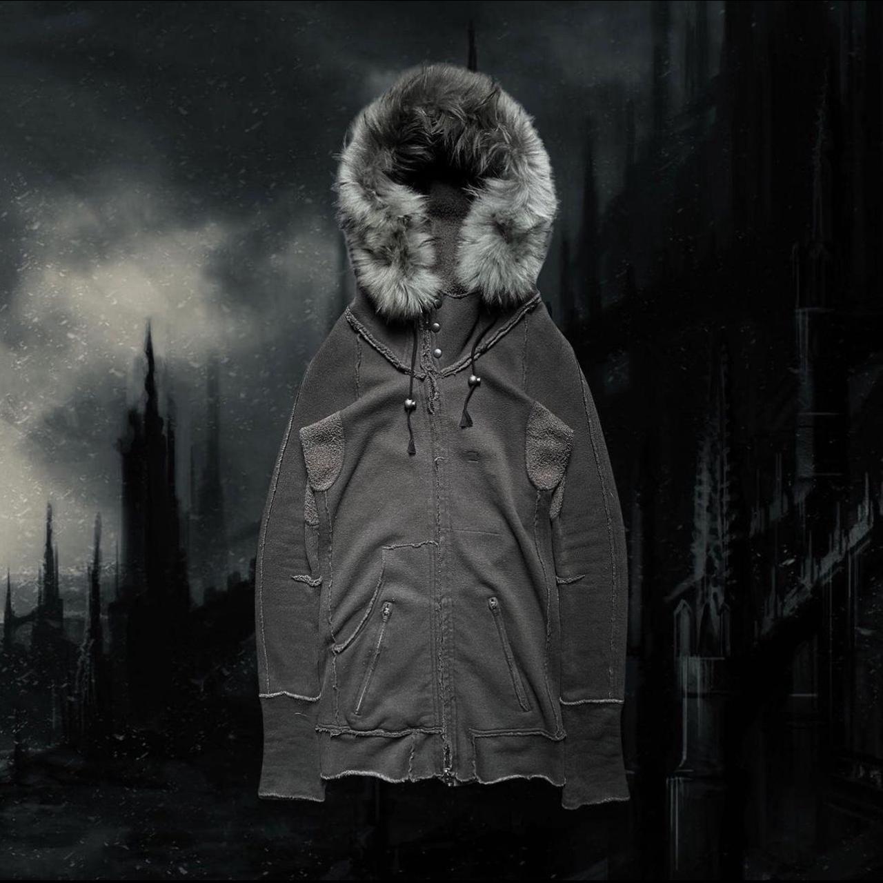 L.G.B. Raccoon Fur Mid Parka, size 2, HEARING OFFERS...