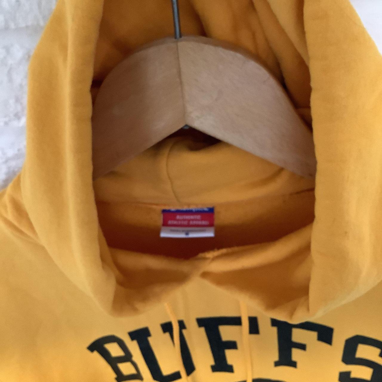 Champion Hoodie Size S Mustard Buffs /... Depop