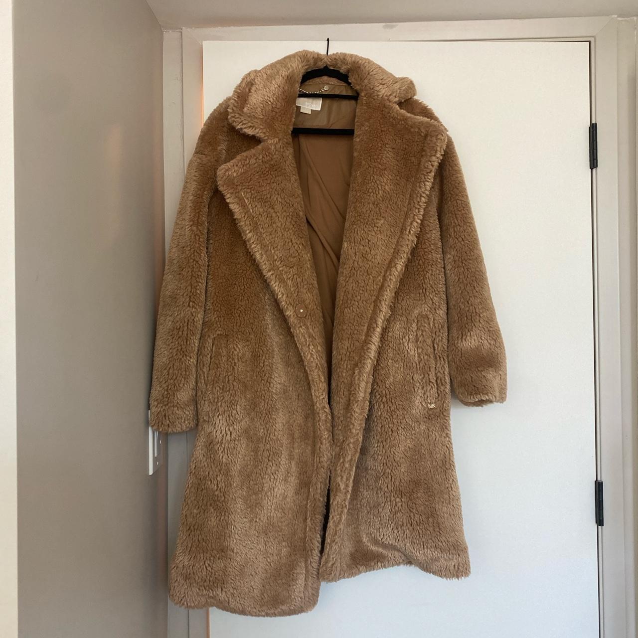 Michael Kors Teddy Coat - brand new, worn once - Depop