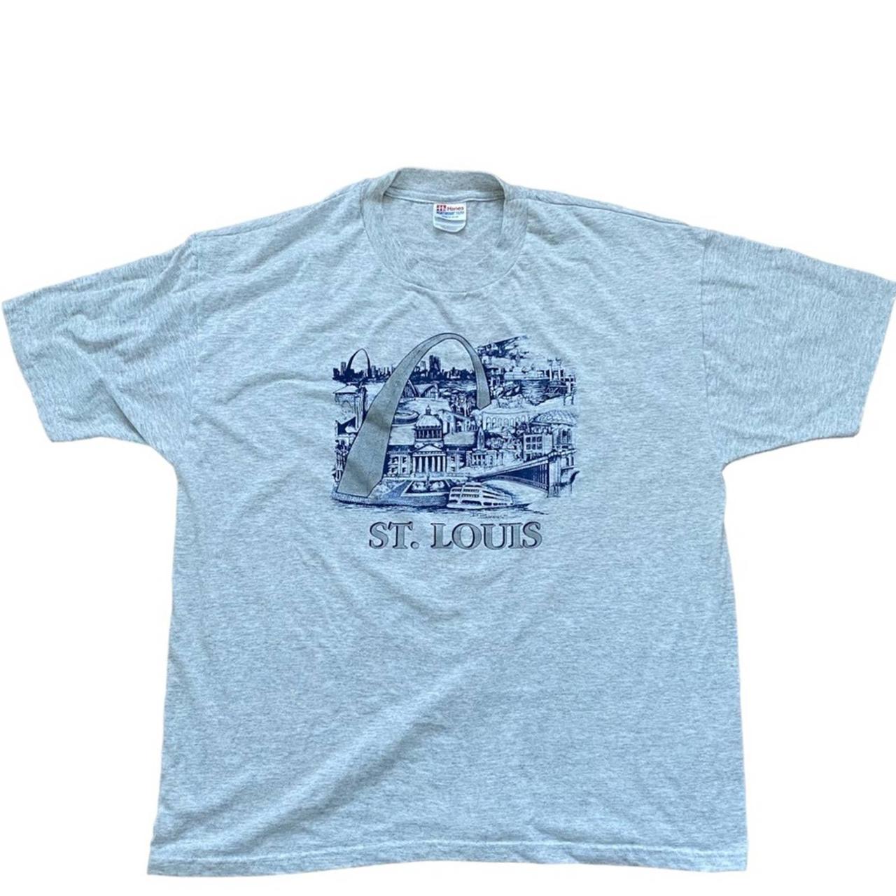 Vintage St. Louis Missouri Color: gray T-shirt - Depop