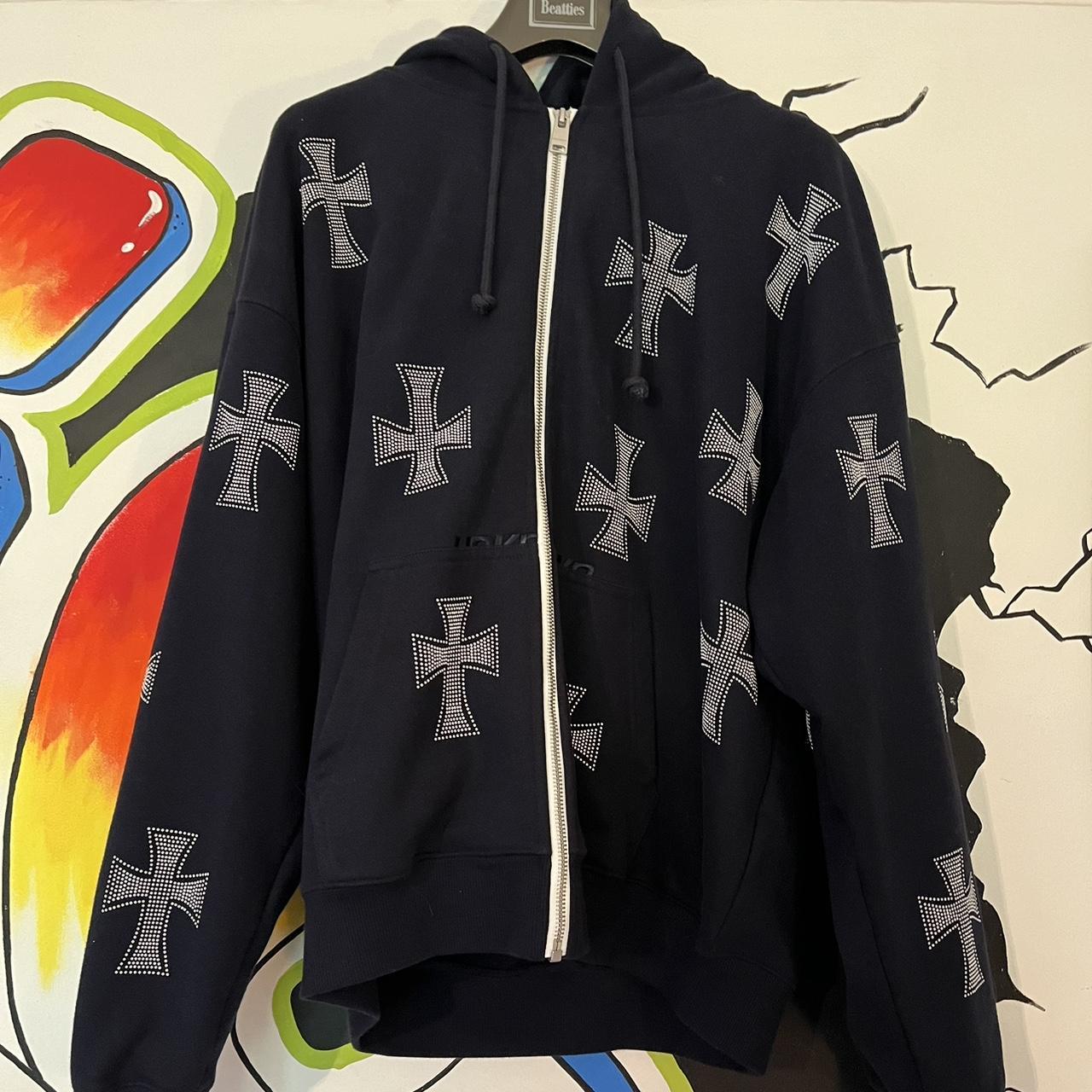 unknown london フーディ Unknown London Black and Purple Hoodie – DoorStop