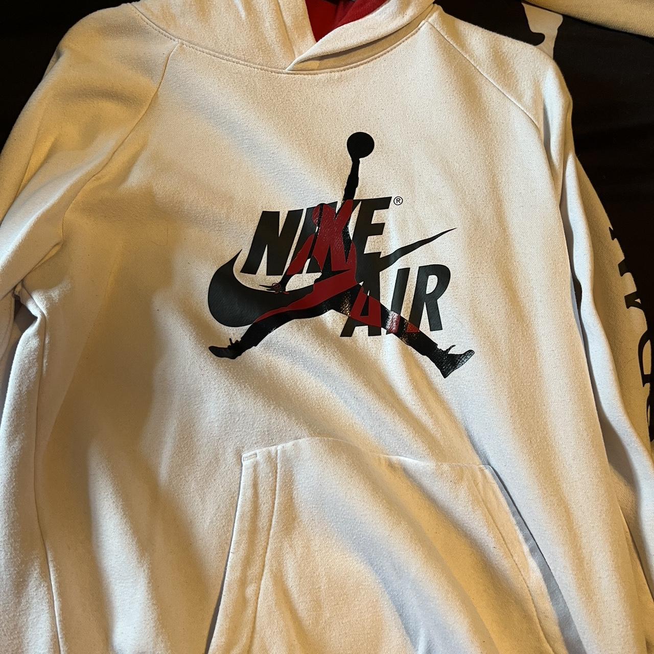 black gold and white jordan hoodie