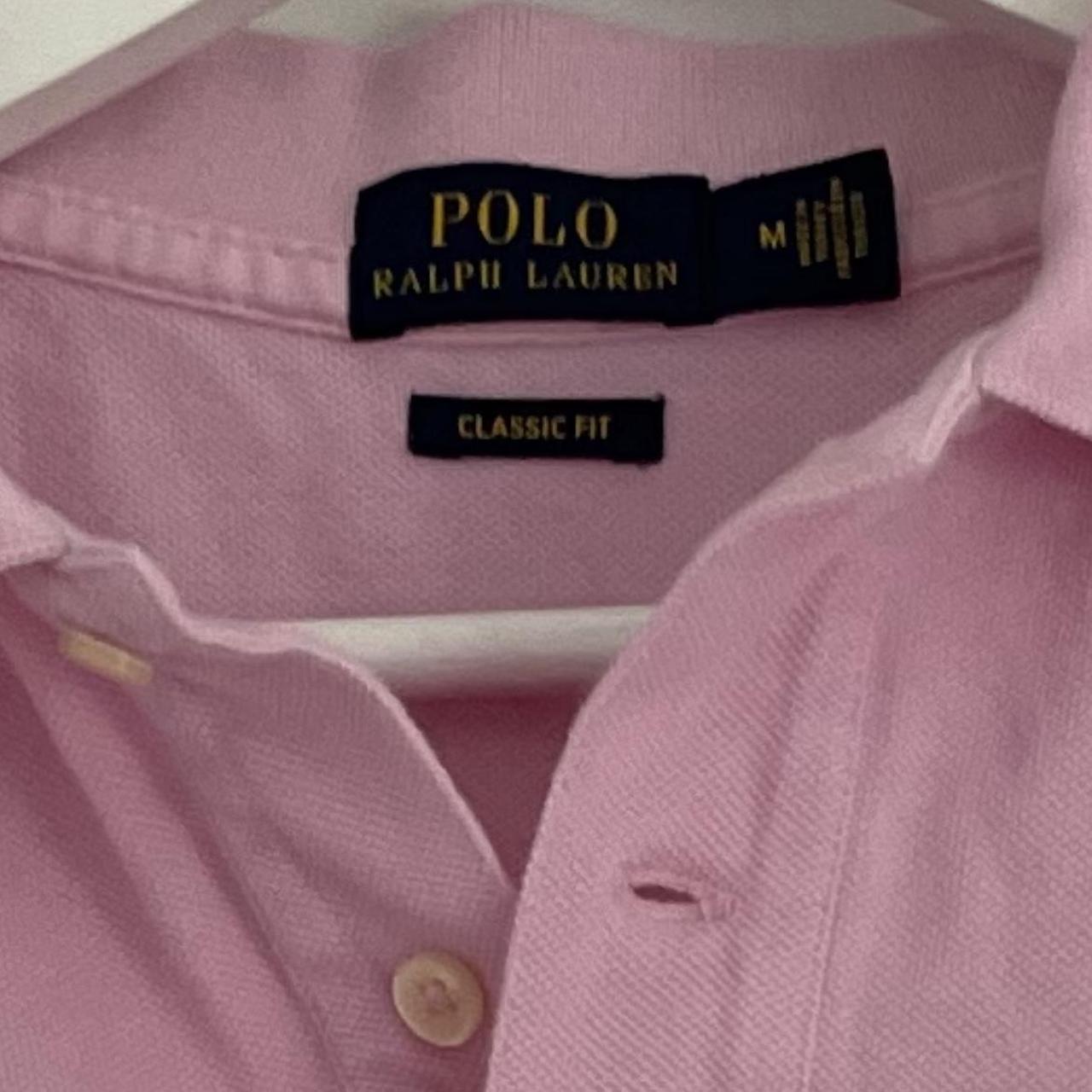 Pink Polo Ralph Lauren shirt Women’s medium Worn... - Depop