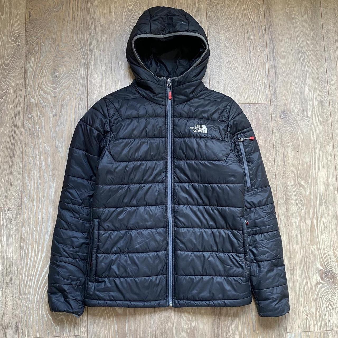 The north face puffer jacket black Size small... - Depop