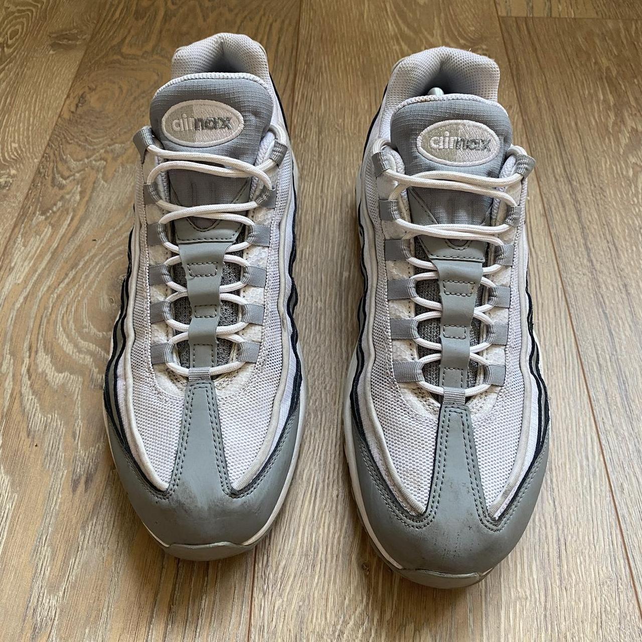 Nike air max 95 grey white Size Uk 10, US 11 Very... - Depop