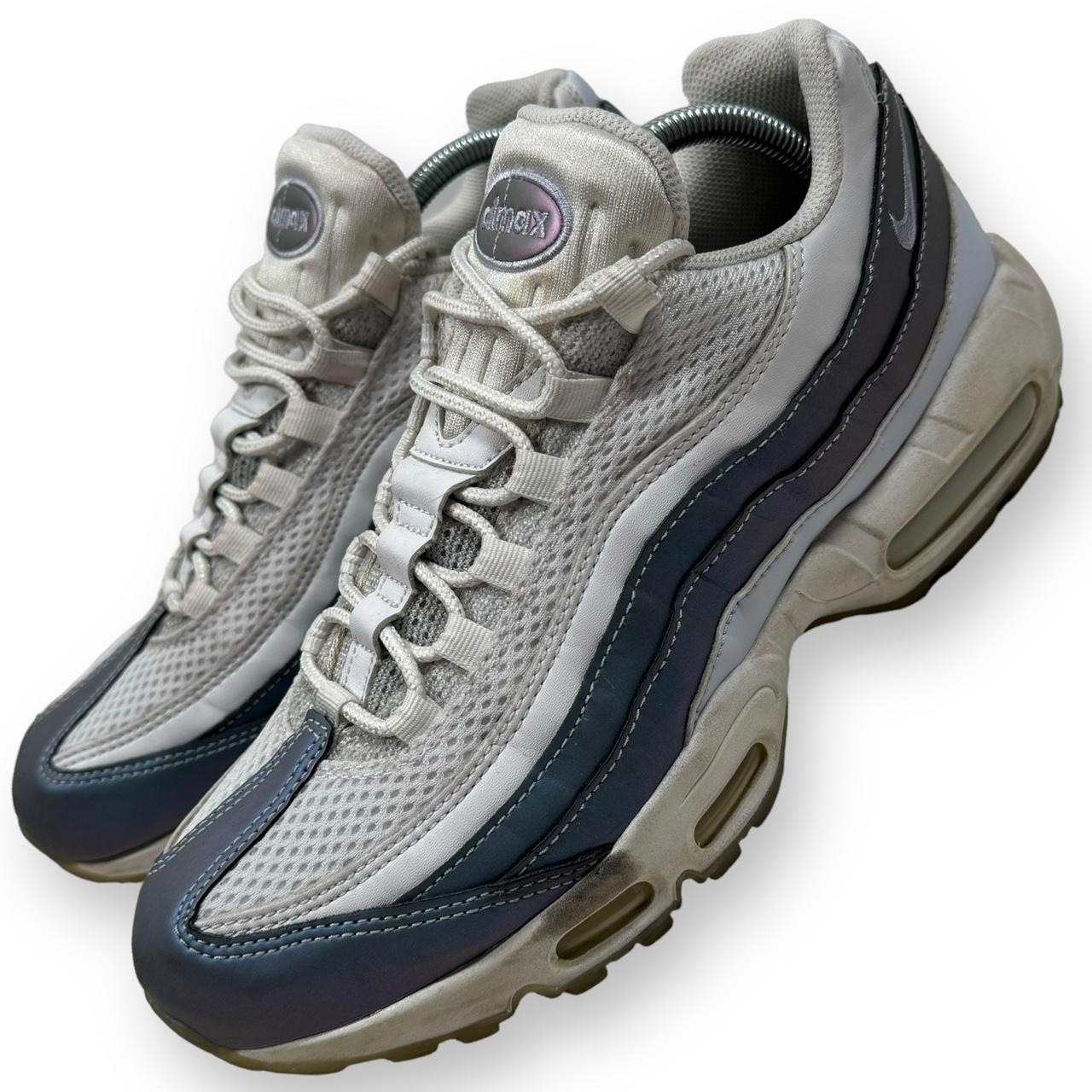 Nike air max 95 110 white black pearl Size UK 8,... - Depop