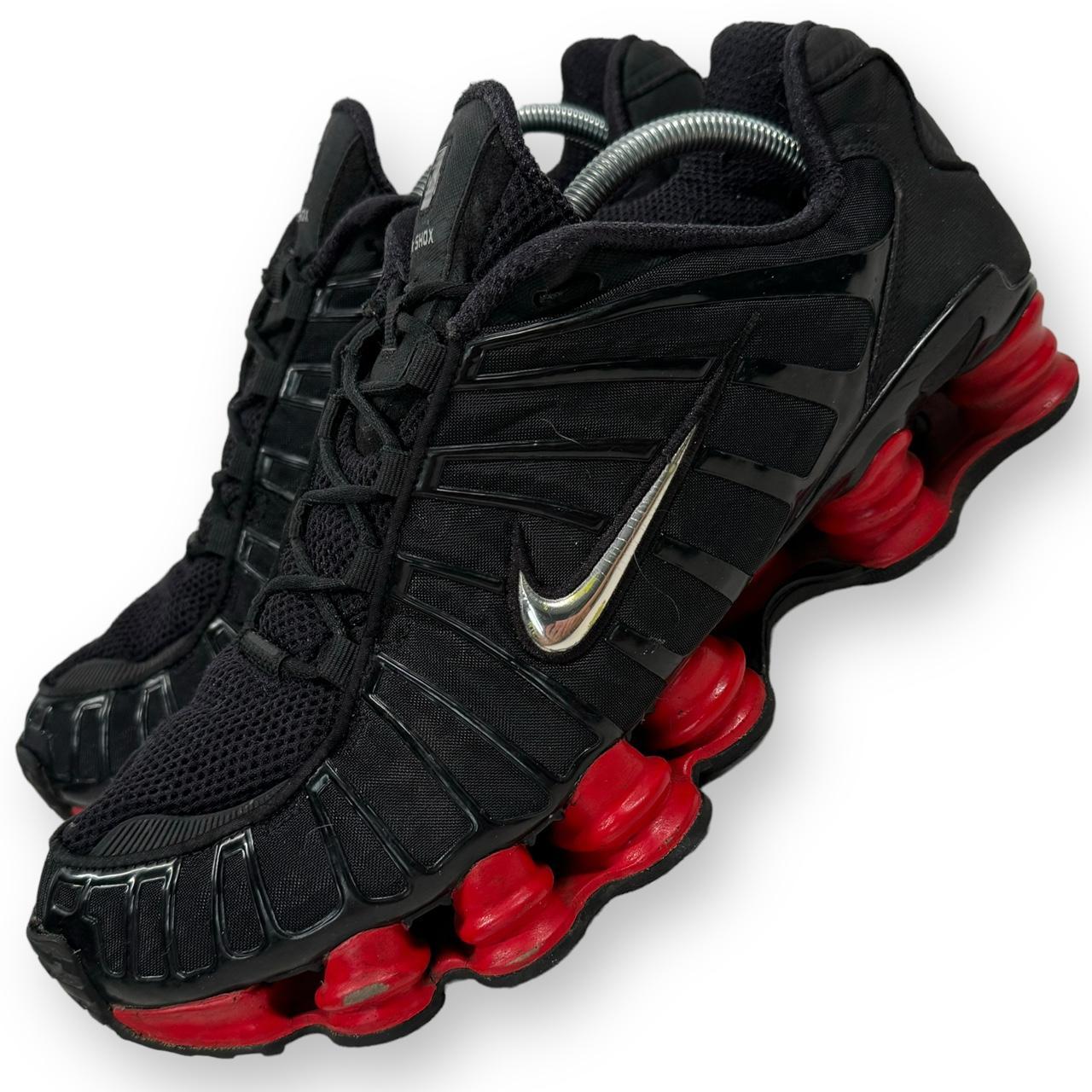 Nike shox TL skepta red black Size UK 10, US... - Depop