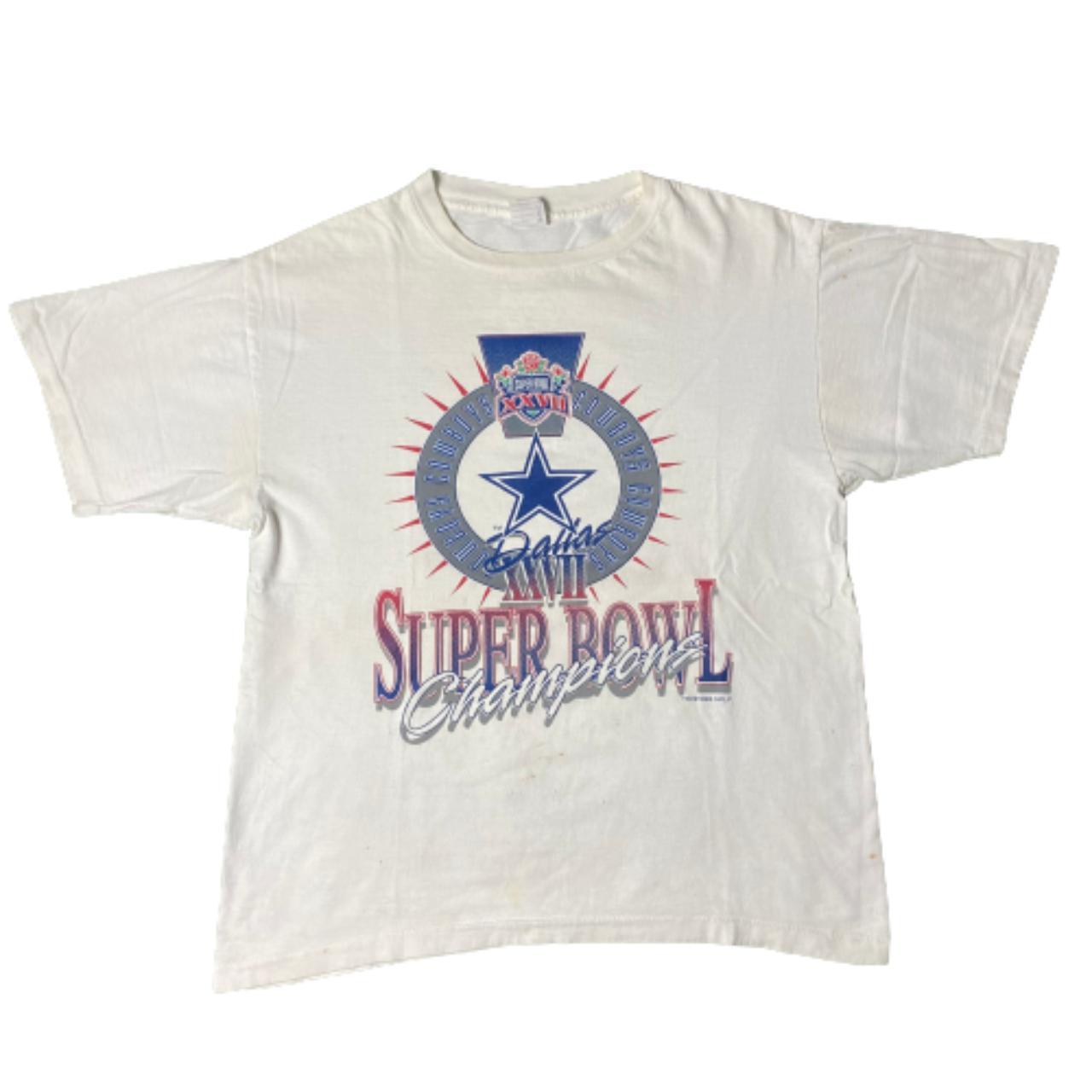 1993 Dallas Cowboys Super Bowl Champions Tee Single - Depop