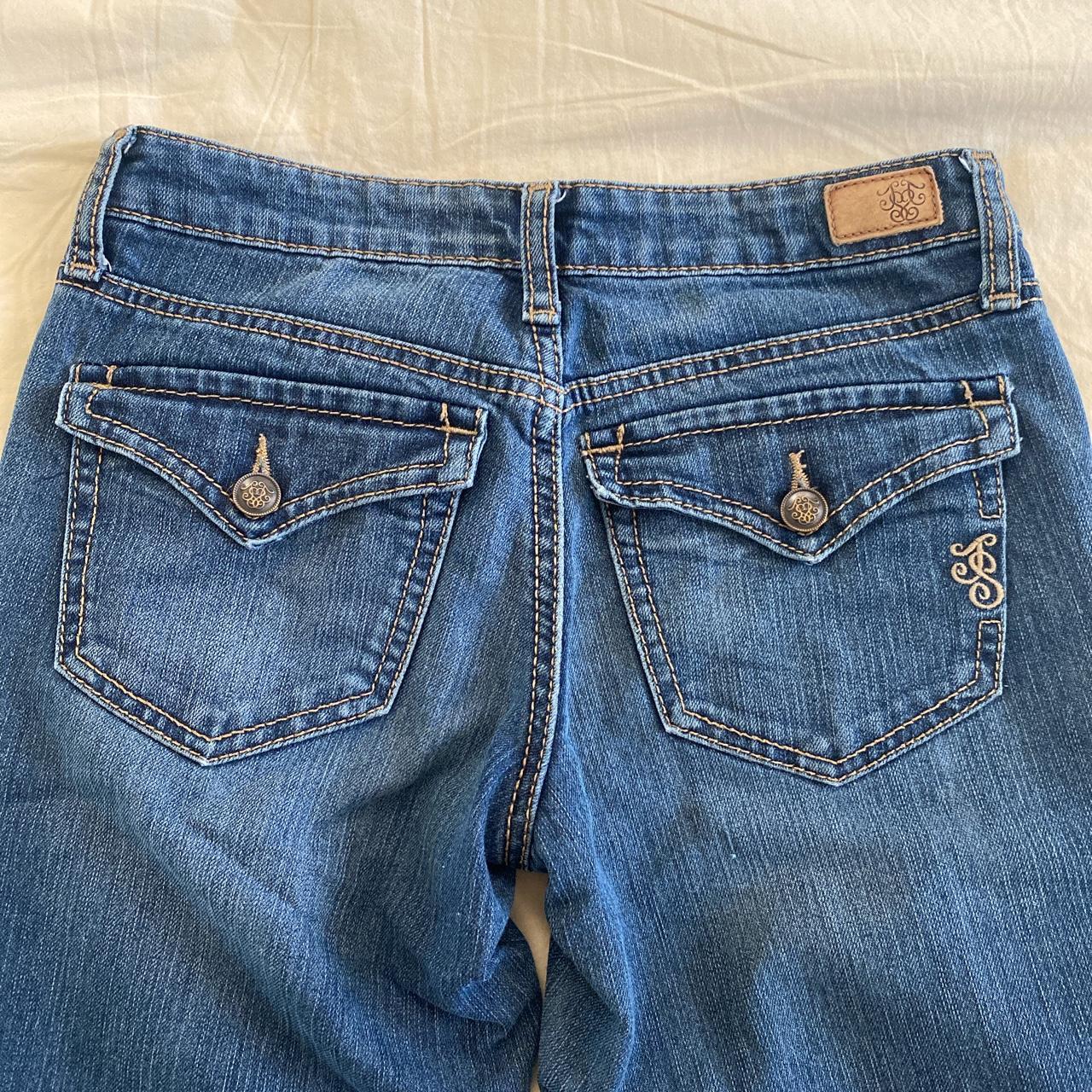 jessica simpson low rise flare jeans love these sm... - Depop