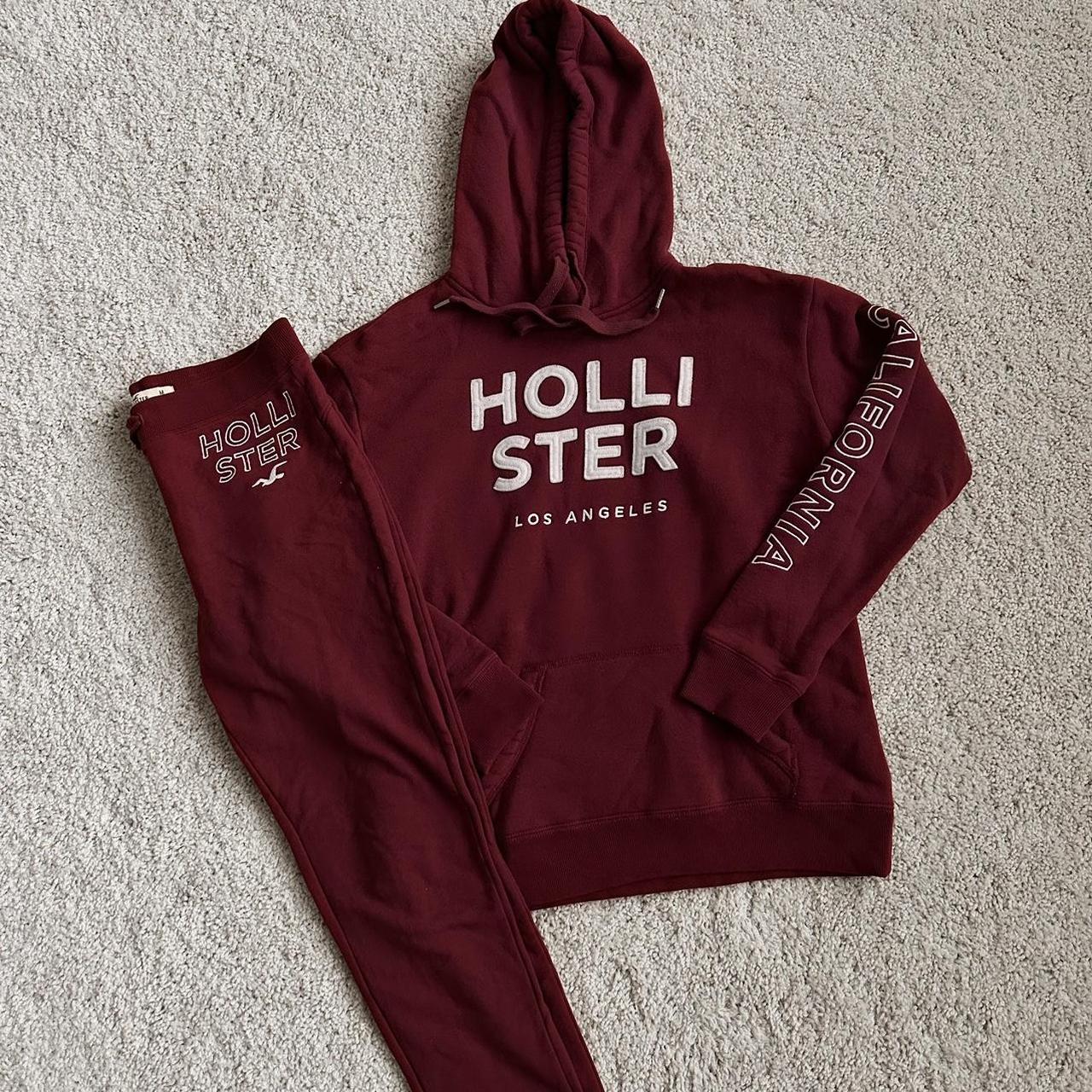 Hollister Los Angeles Red Pullover Hoodie Women Size Small