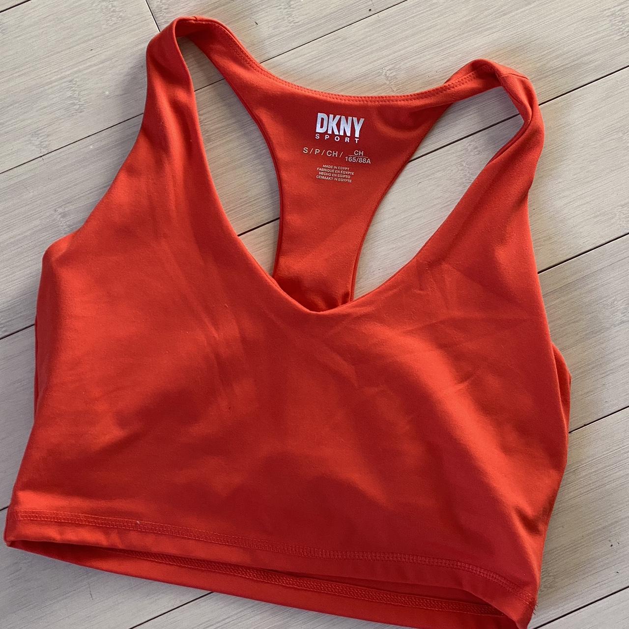 DKNY Sports Bra Size Medium Yoga Athletic Activewear - Depop