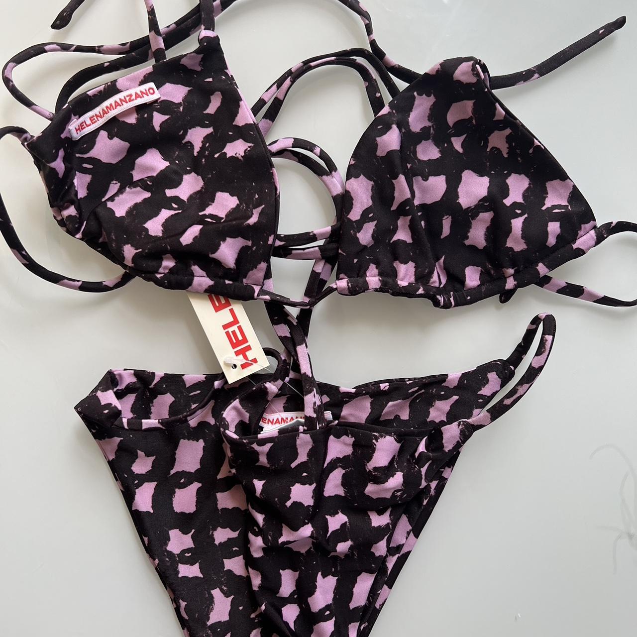 Prada Women's Brown and Pink Bikinis-and-tankini-sets | Depop