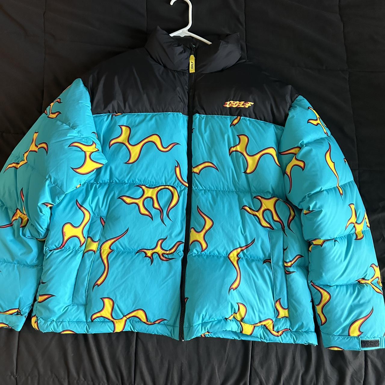 GOLF WANG 10 YEAR ANNIVERSARY FLAME PUFFER. Depop