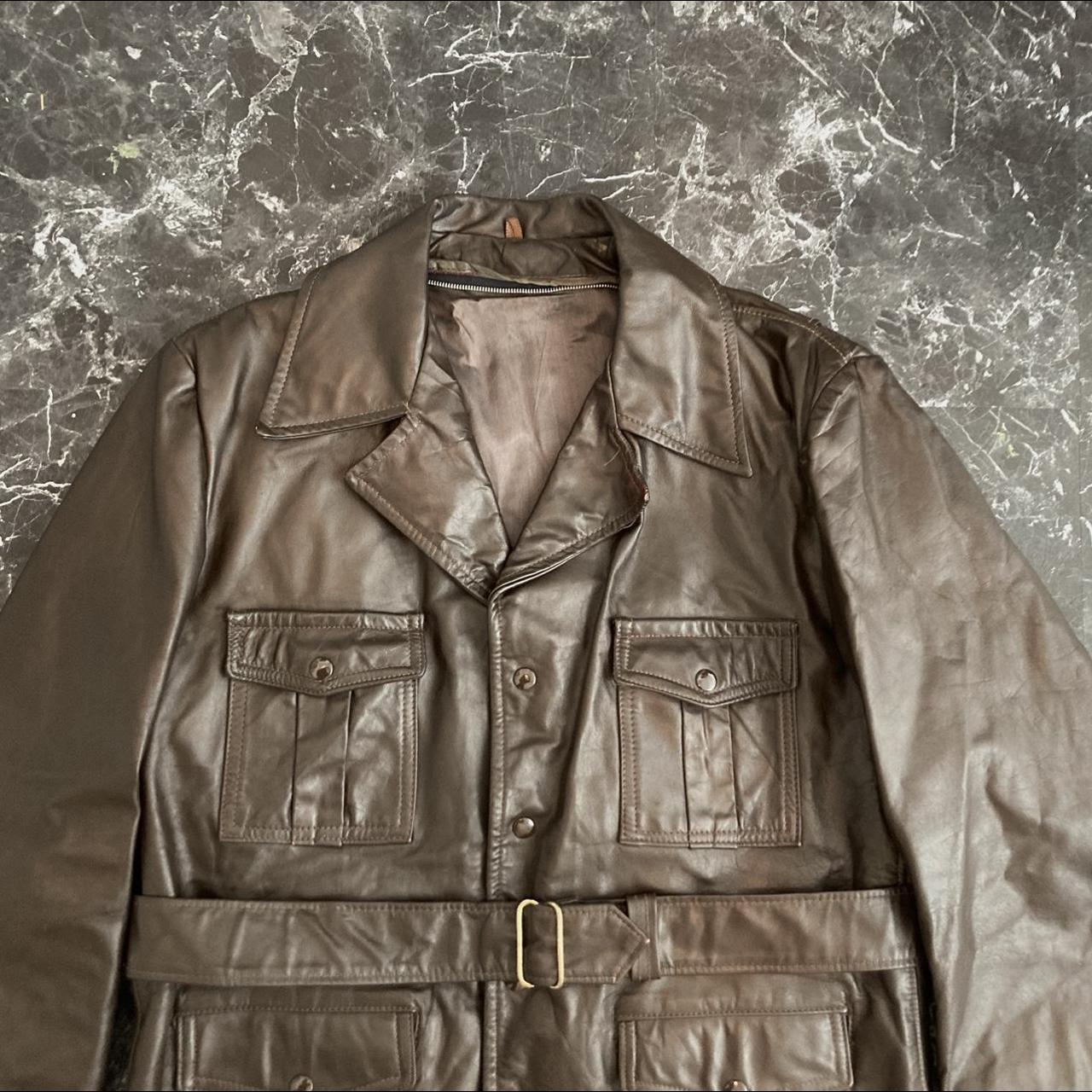 Belted military clearance jacket