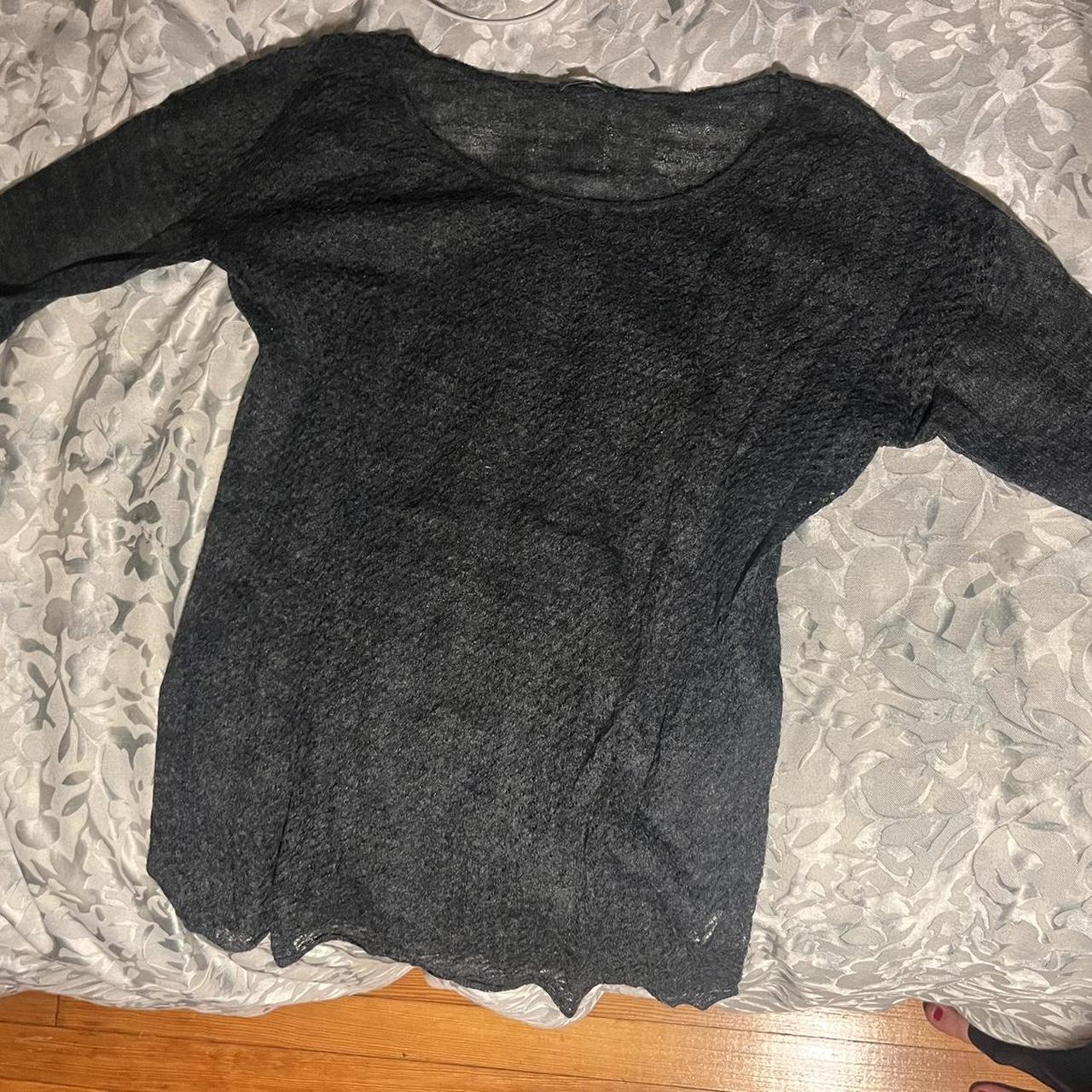 besimon semi see-through super soft heather grey... - Depop