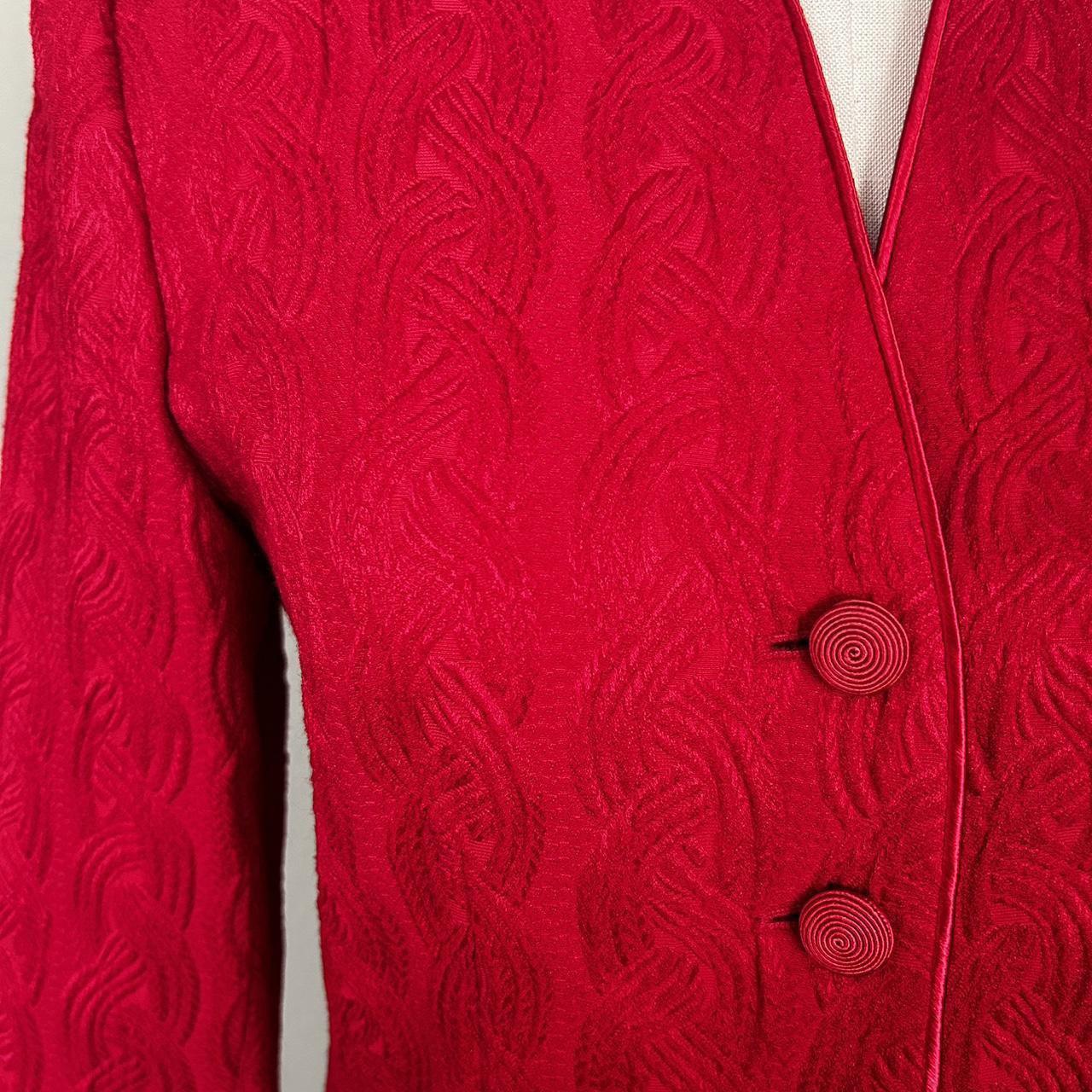 Albert Nipon Women's Suit - Red - S – Red wool bl… - image 2