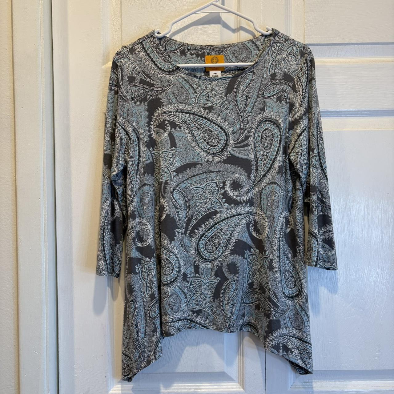 Ruby Rd. Women's Shirt - Grey/Multi - M – Ruby Rd… - image 1