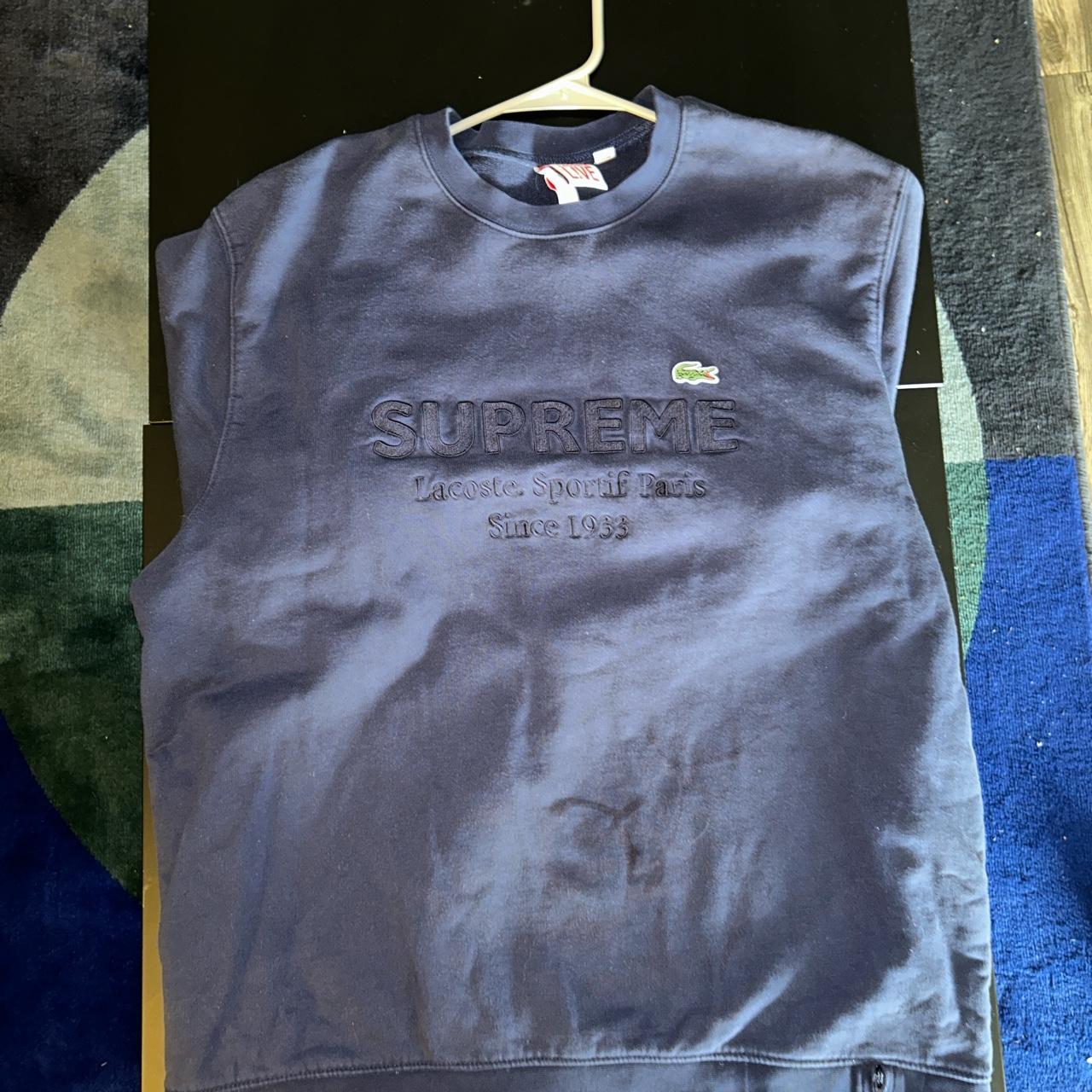 Navy blue hotsell supreme crewneck