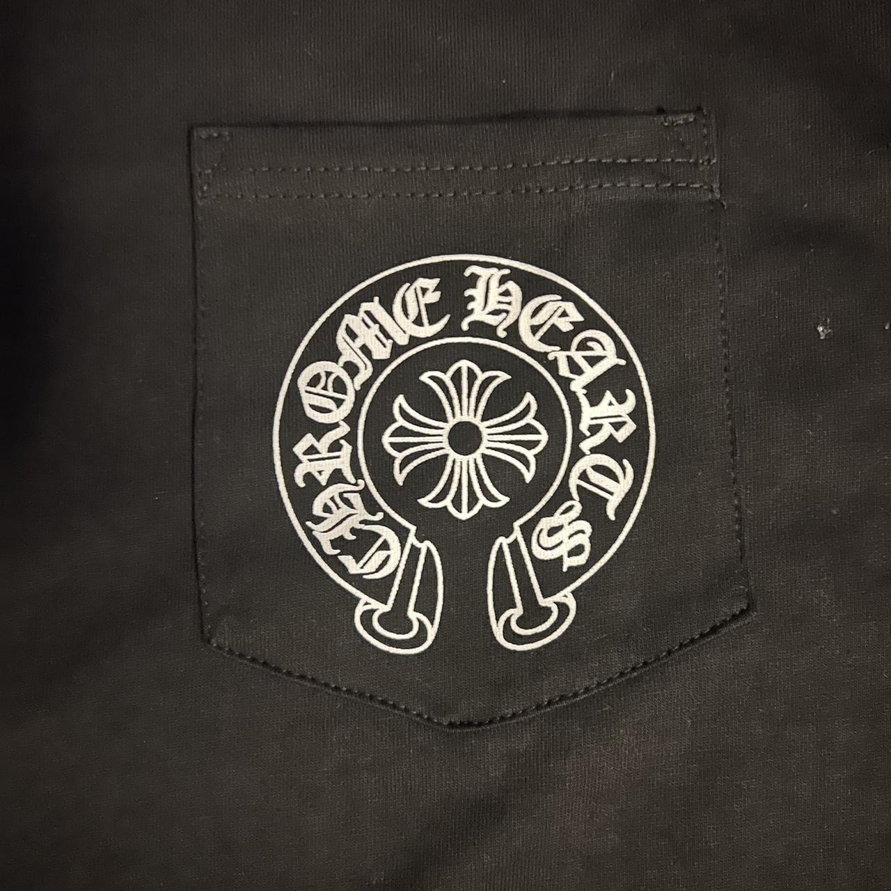 Chrome Hearts Black tee Size Medium but fits like a... - Depop