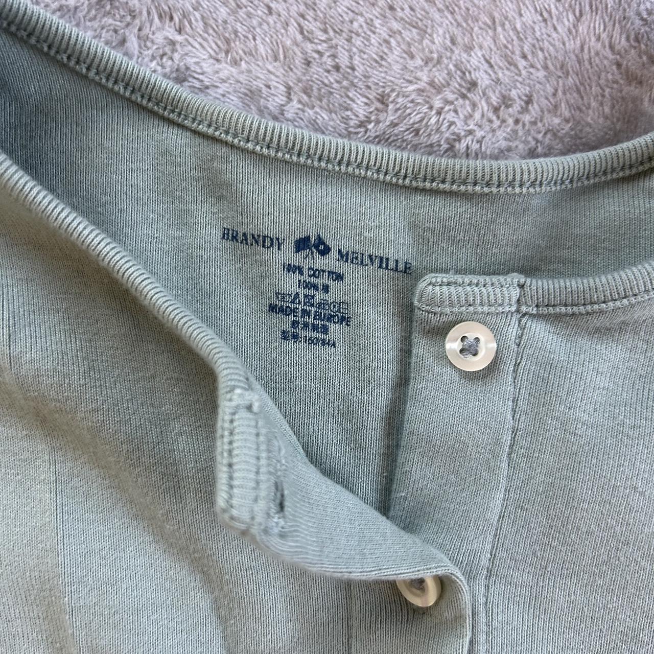 sage green brandy cropped long sleeve Depop