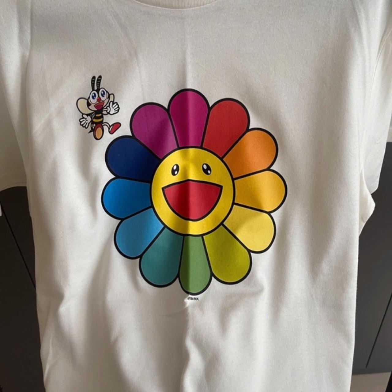 Pangaia Takashi Murakami T-shirt Color: Off-white | Depop
