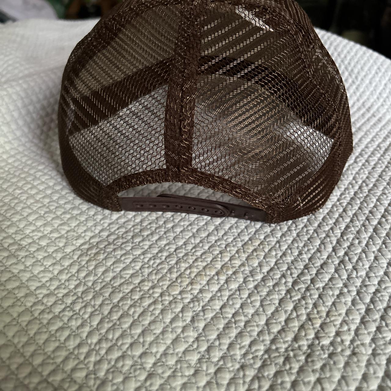 Women's Brown and White Hat | Depop