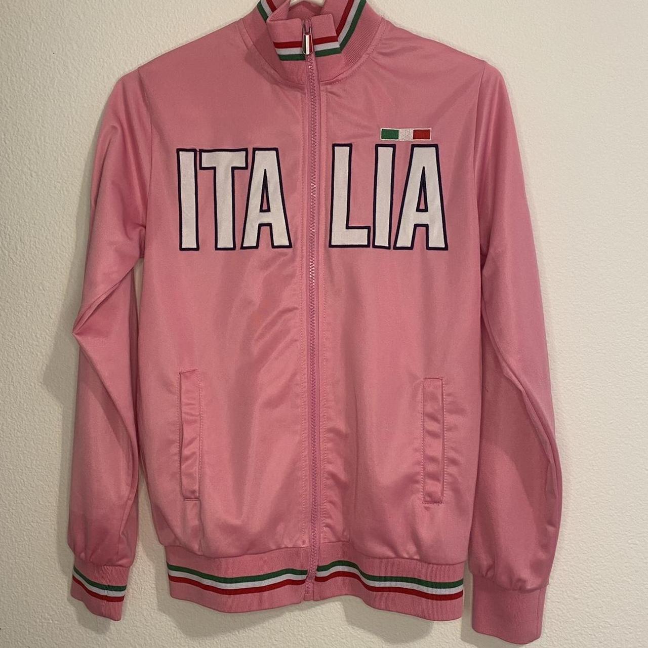 Perfect Pink Italia zip up jacket💗🌸🎀🩰 marked a size... Depop