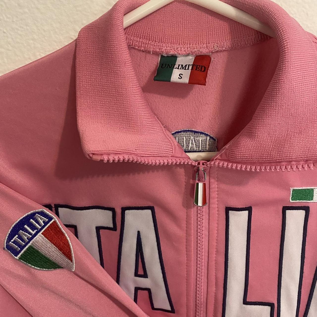 Perfect Pink Italia zip up jacket💗🌸🎀🩰 marked a size... Depop