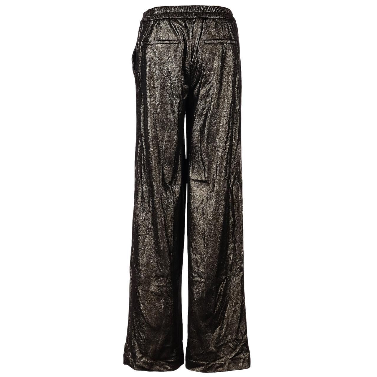 Joie Women's Black and Gold Trousers (3)