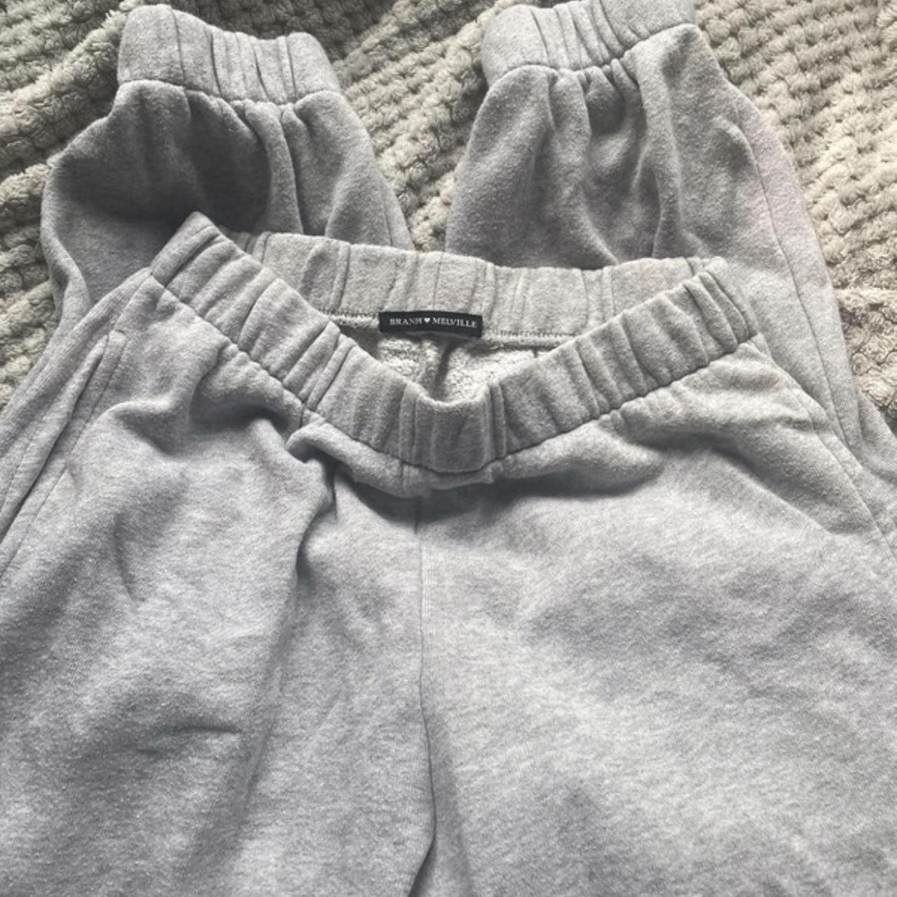 Brandy Melville grey rosa sweatpants xx Size S but... Depop