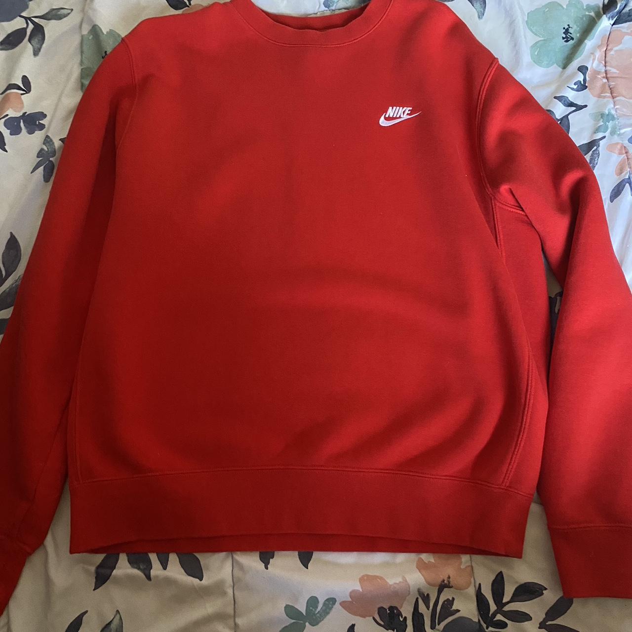 nike red sweater women's
