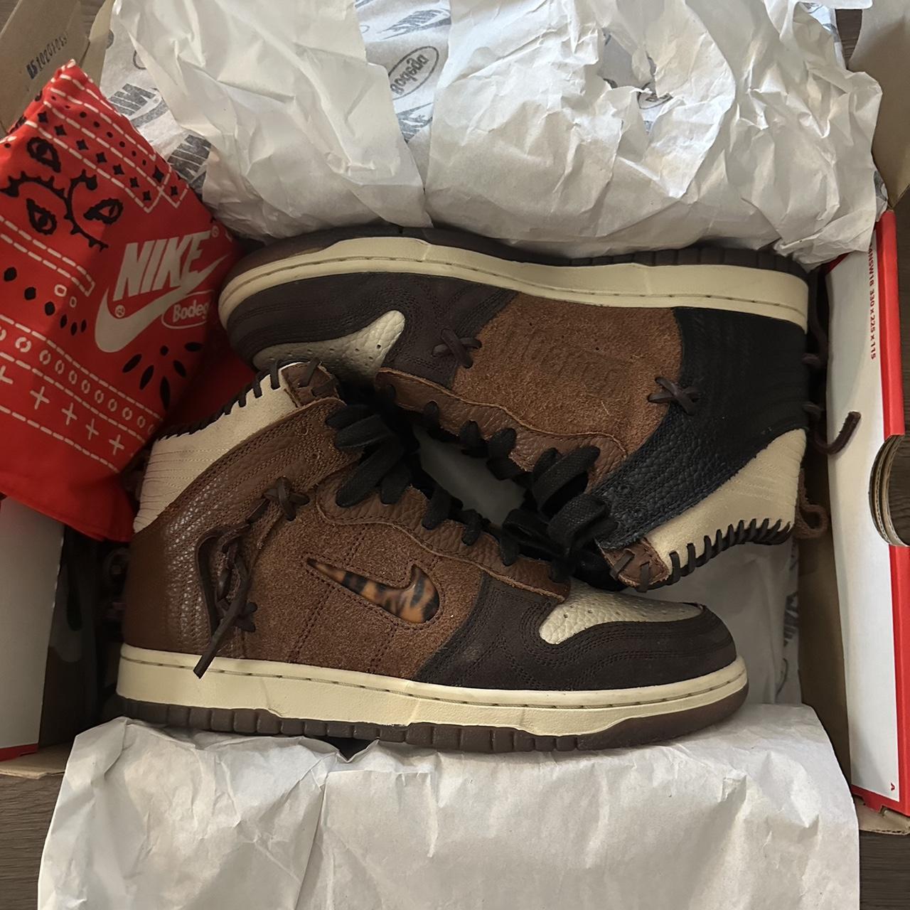 nike dunk high bodega sail multi