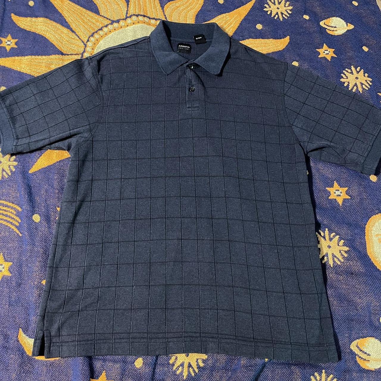 Vintage Navy Blue Polo Shirt ~very Thick And Comfy Depop 0834