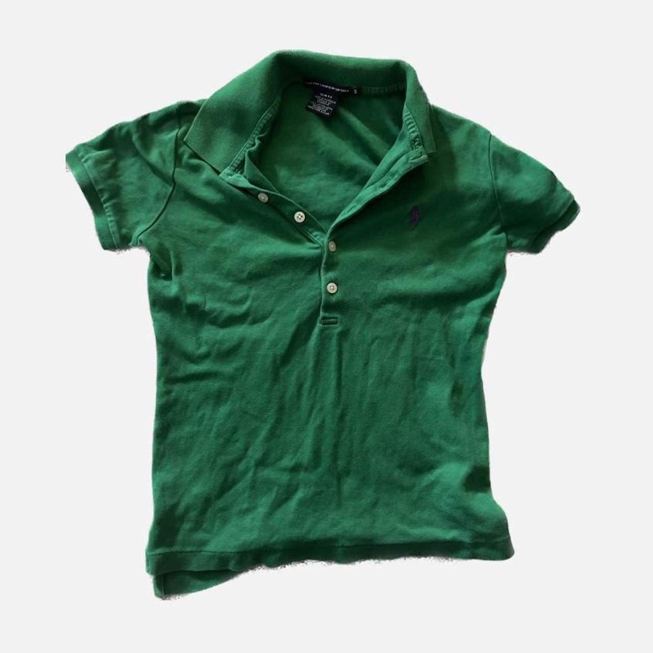 Polo Ralph Lauren Women's Green Poloshirts Depop