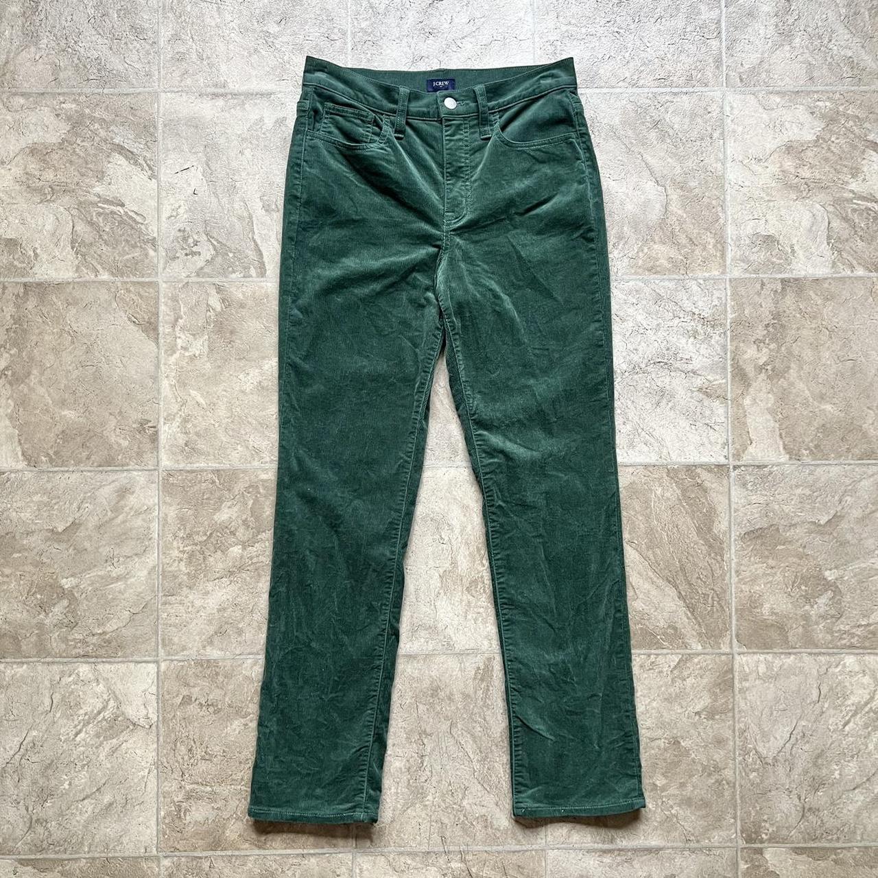 Teal velvet slim fit Trousers