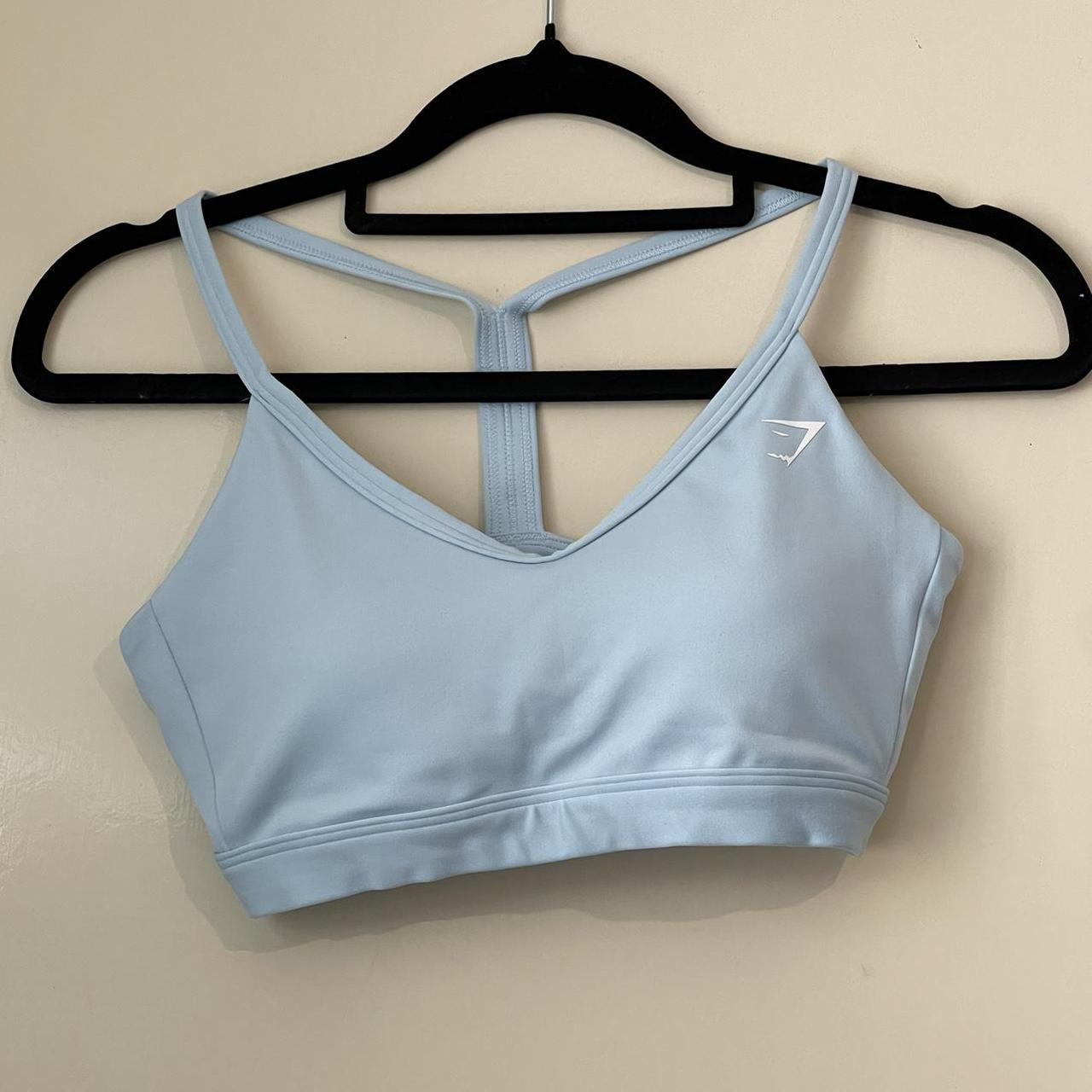 Gymshark V Neck Sports Bra Colour Glacier... Depop