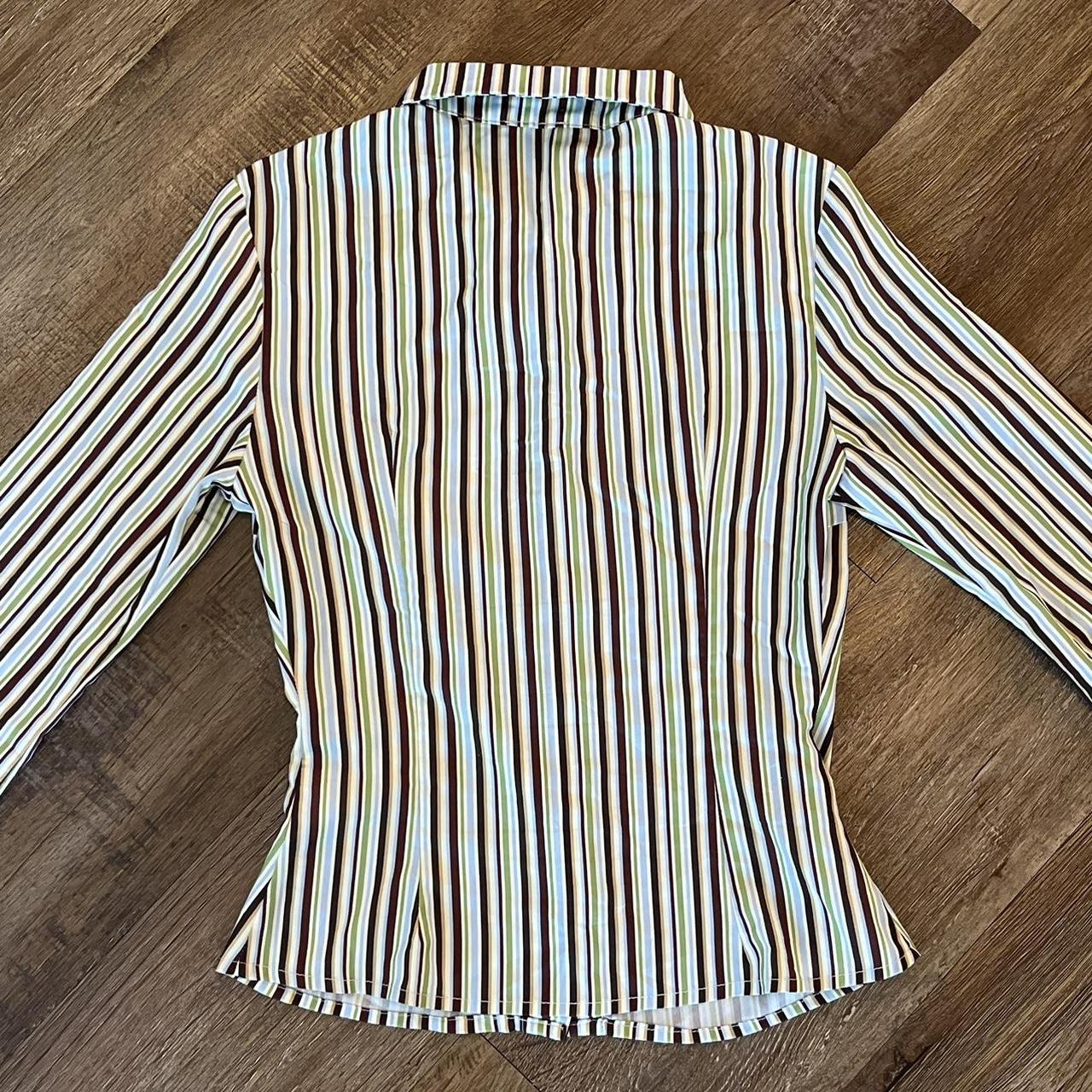 anni stripe shirt multi size US 2 good condition (1 | Depop