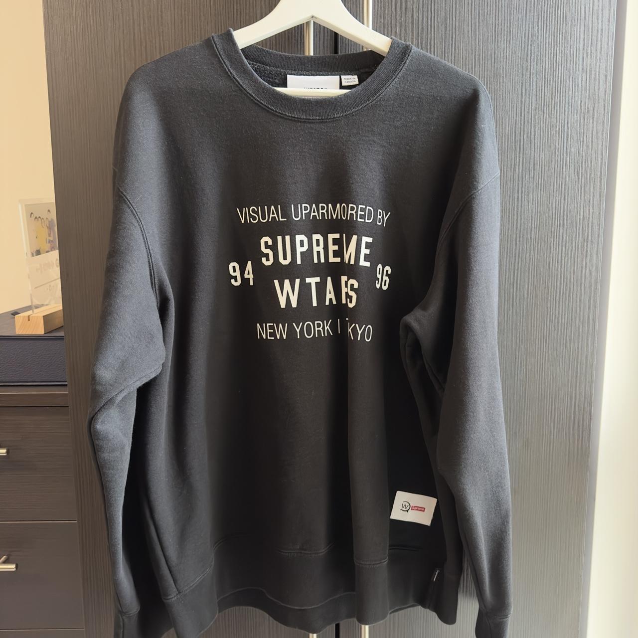 Supreme WTAPS Crewneck Black Large, Used but in good...