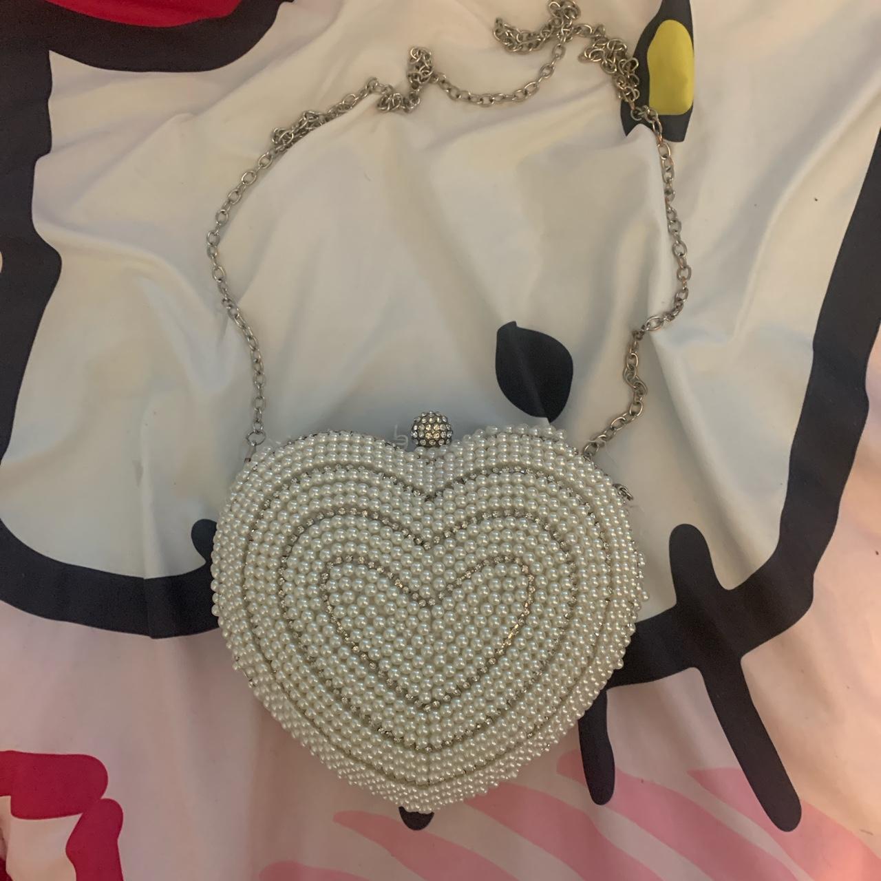 Y2K Pearl Heart Bag