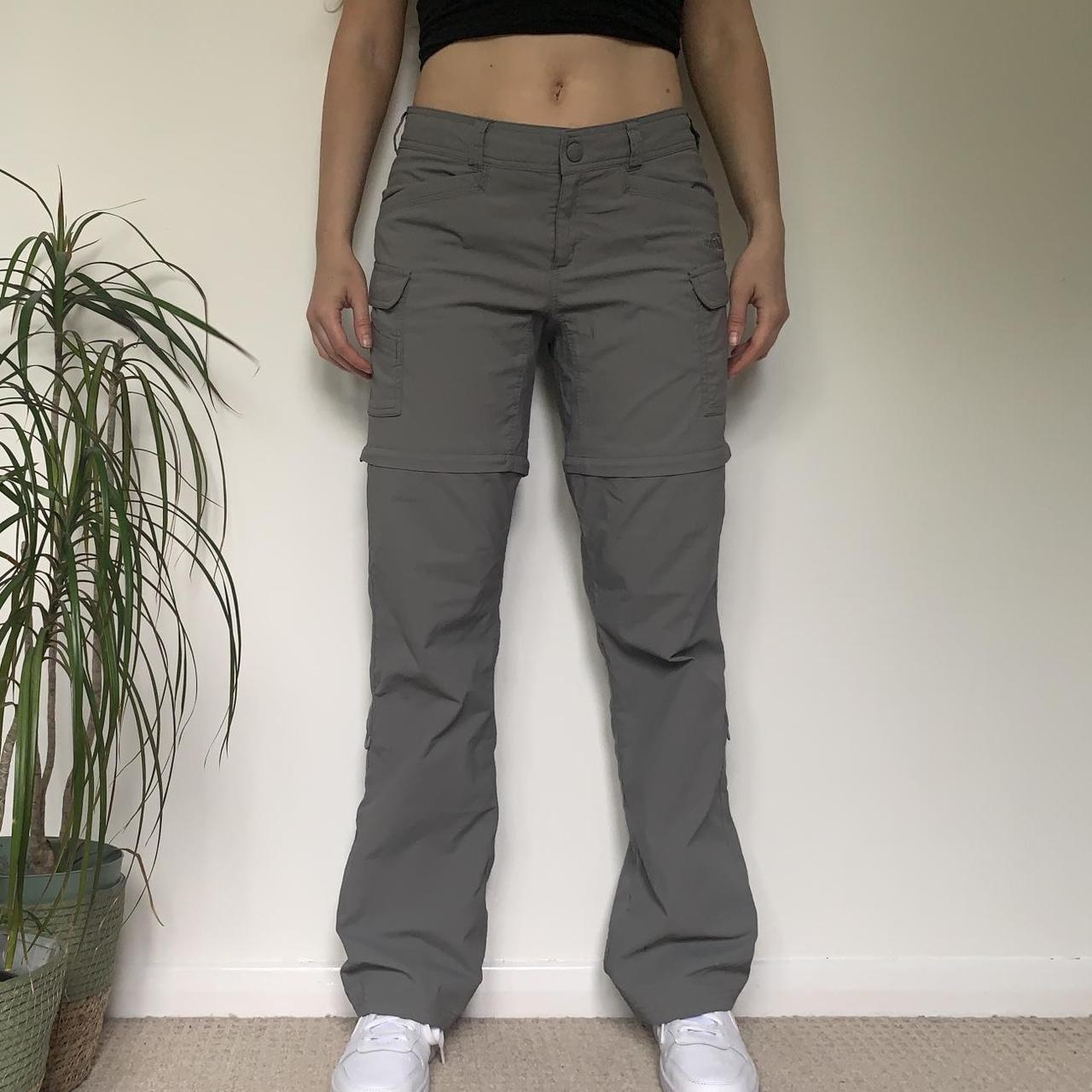 The North Face zip off trousers 🗻 Grey 3in1 cargo... Depop