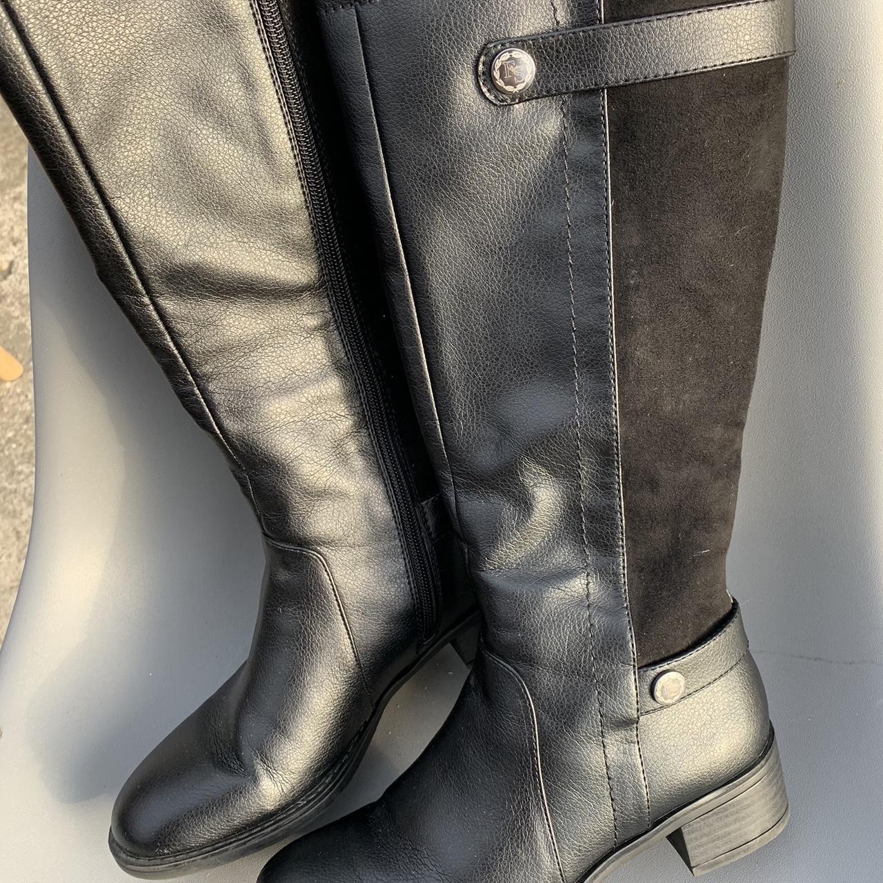 Franco Sarto Cymbols Boots Black Size 5.5 - Depop