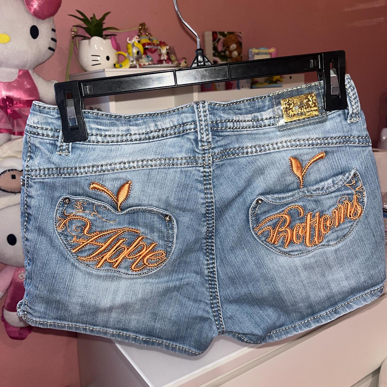 Y2k 2000s apple bottom jean shorts. For reference... - Depop