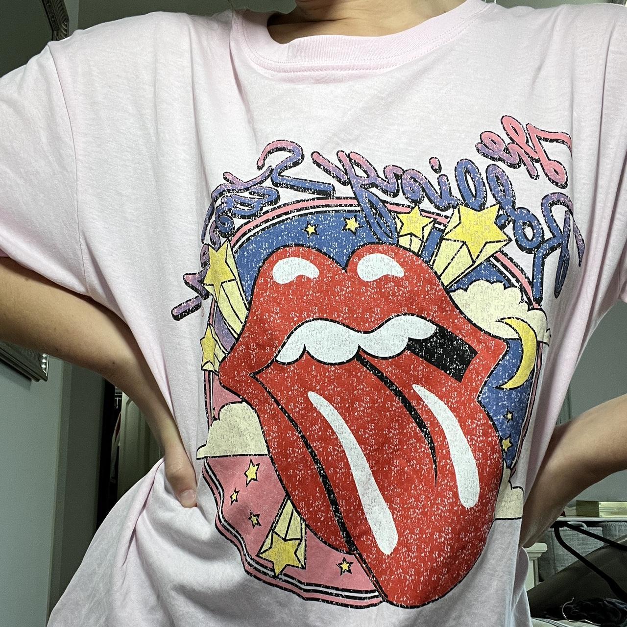 The Rolling Stones pink graphic tshirt. From H M