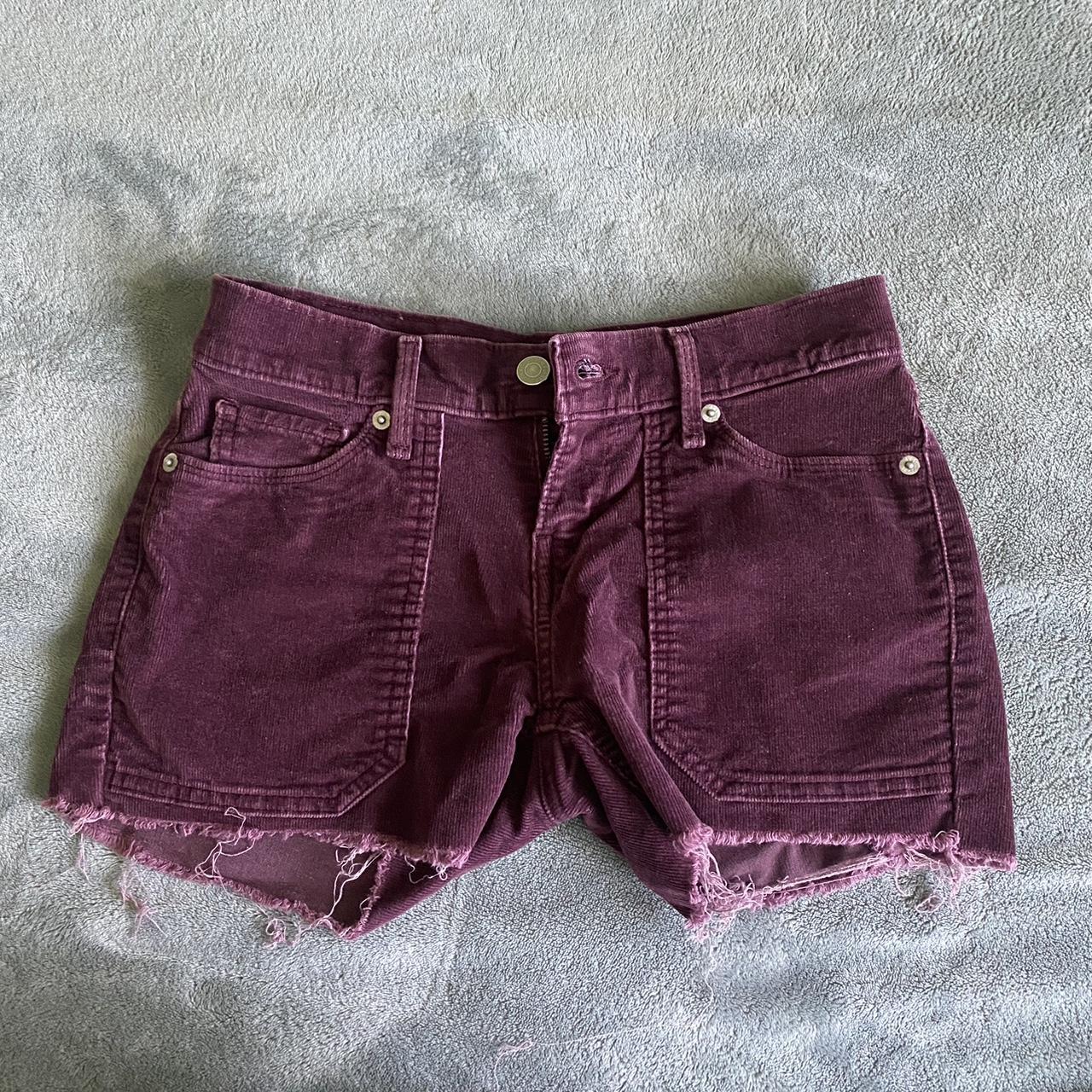 Purple Corduroy Levi’s Shorts These are a low rise... - Depop