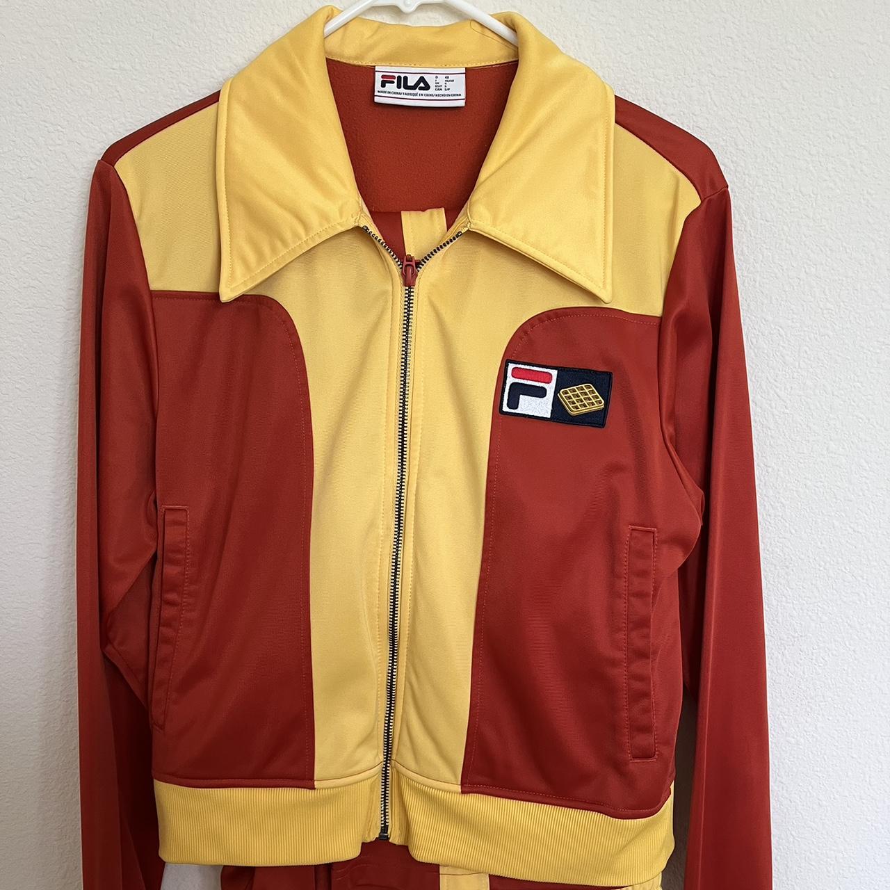 Yellow and deals red fila jacket